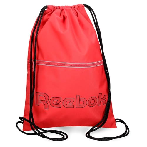 Reebok Adisson Rucksack mit Reißverschluss, Rot, 35 x 44 cm, Polyester, 15,4 l, rot, Talla única, Rucksack mit Reißverschluss von Reebok