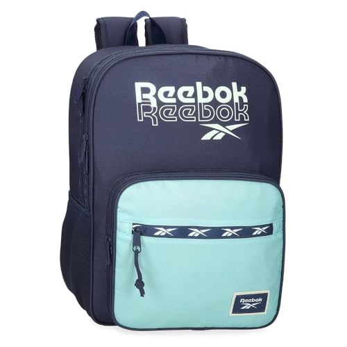 Reebok Andrew Schulrucksack, Blau, 30 x 40 x 12 cm, Polyester, 14,4 l von Joumma Bags, blau, Talla única, Schulrucksack von Reebok