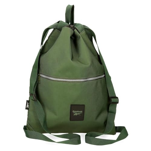 Reebok Arlie Rucksack mit Reißverschluss, Grün, 35 x 46 cm, Polyester, 16,1 l, grün, Talla única, Rucksack mit Reißverschluss von Reebok