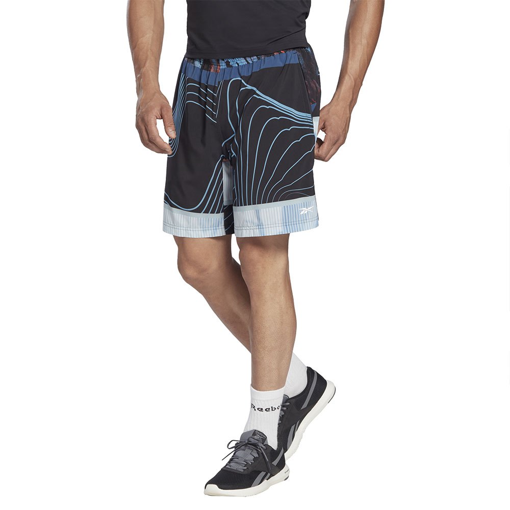 Reebok Austin Aop Shorts Schwarz S Mann von Reebok