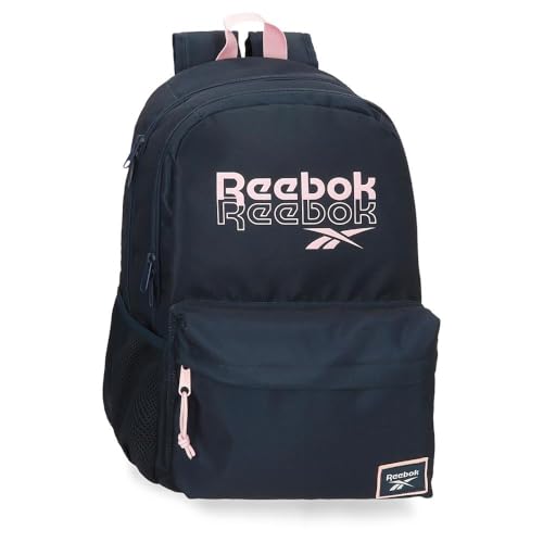 Reebok Binley Laptop-Rucksack mit Zwei Fächern, 39,6 cm (15,6 Zoll), Blau, 31 x 45 x 15 cm, Polyester, von Joumma Bags, blau, 31x45x15 cms, Laptop-Rucksack mit Zwei Fächern von Reebok