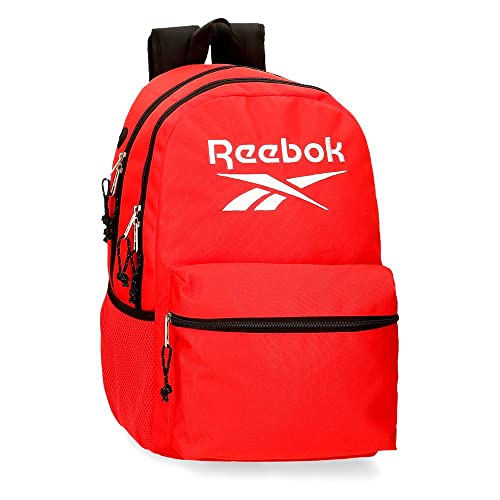 Reebok Boston Doppelfach Schulrucksack Rot 31x44x15 cm Polyester 20,46L von Reebok