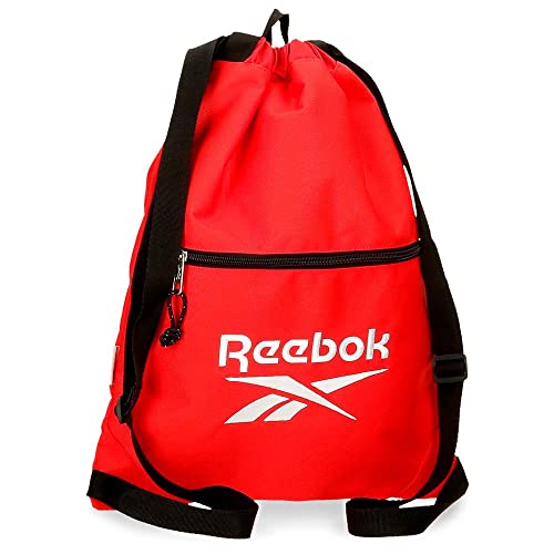 Reebok Boston Bag Rucksack mit Reißverschluss Rot 35x46 cm Polyester von Reebok