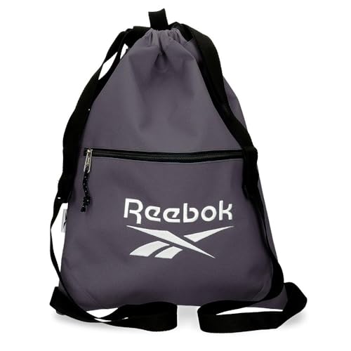 Reebok Boston Rucksack mit Reißverschluss, grau, 35 x 46 cm, Polyester von Joumma Bags, grau, 35x46x0.5 cms, Rucksack mit Reißverschluss von Reebok