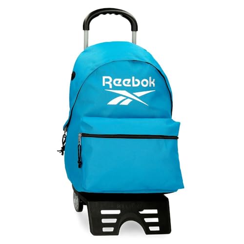 Reebok Boston Schulrucksack mit Trolley, Blau, 31 x 44 x 17,5 cm, Polyester, 23,87 l von Joumma Bags, blau, Schulrucksack mit Trolley von Reebok