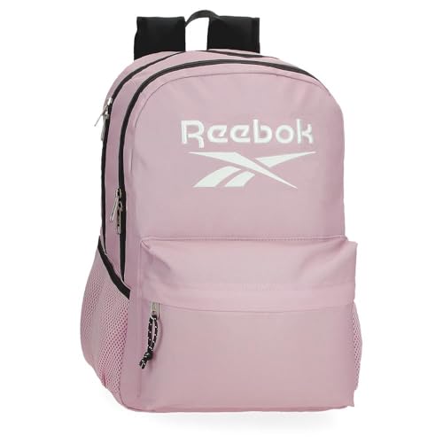 Reebok Boston Schulrucksack mit zwei Fächern, tragbar, 31 x 44 x 15 cm, Polyester, von Joumma Bags, Rosa, 31x44x15 cms, Schulrucksack mit zwei Fächern von Reebok