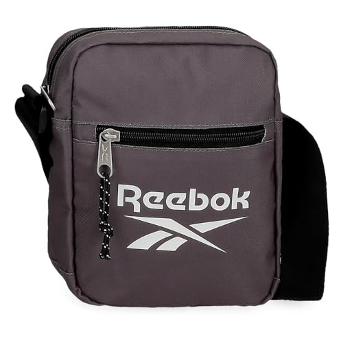 Reebok Boston Umhängetasche klein grau 12 x 17 x 2,5 cm Polyester by Joumma Bags, grau, 12x17x2.5 cms, Kleine Umhängetasche von Reebok