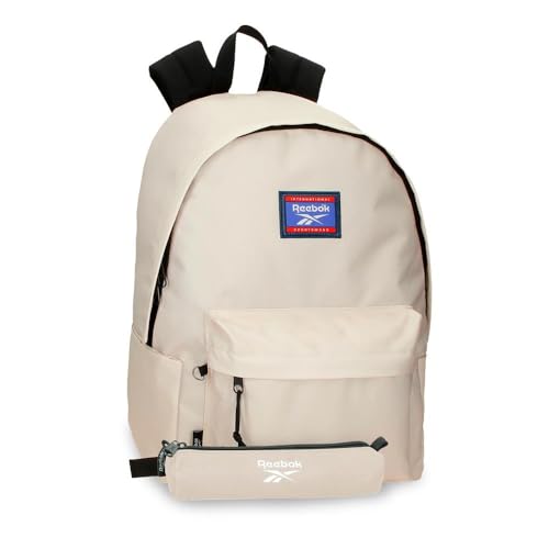 Reebok Brooklyn Colors Laptop-Rucksack aus Polyester, breite ergonomische und gepolsterte Schultergurte, die sich perfekt an den Rücken anpassen, mehrere Tragemöglichkeiten, beige, Talla única, Beutel Reebok Brooklyn Colors Laptop-Rucksack aus Polyester, breite ergonomische und gepolsterte Schultergurte, die sich perfekt an den Rücken anpassen, mehrere Tragemöglichkeiten, beige, Talla única, Beutel von Reebok