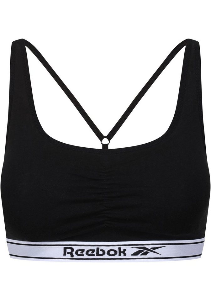 Reebok Bustier "Jackie" Logoschriftzug auf dem Unterbrustband, Raffung vorn Reebok Bustier "Jackie" Logoschriftzug auf dem Unterbrustband, Raffung vorn von Reebok
