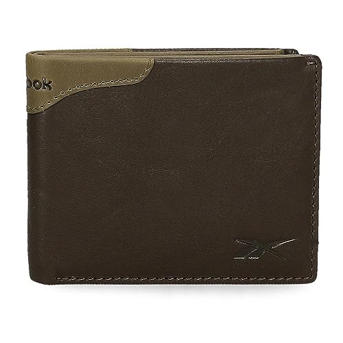 Reebok Club-Geldbörse Horizontal mit Geldbörse, Braun, 11 x 8 x 1 cm Leder, braun, Talla única, Horizontale Geldbörse mit Geldbörse Reebok Club-Geldbörse Horizontal mit Geldbörse, Braun, 11 x 8 x 1 cm Leder, braun, Talla única, Horizontale Geldbörse mit Geldbörse von Reebok