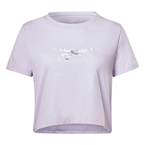 Reebok Damen Grafik T-Shirt, Lila, L von Reebok