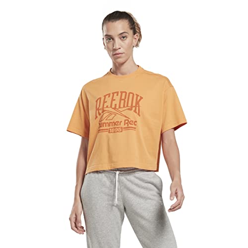 Reebok Damen Graphic T-Shirt, Orange, L, Orange, Large Reebok Damen Graphic T-Shirt, Orange, L, Orange, Large von Reebok