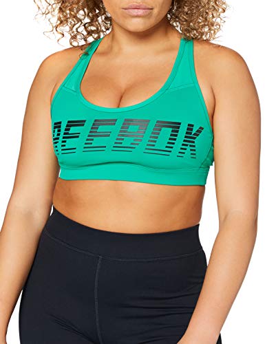 Reebok Damen Hero Racer Reebokread Pad Sport-BH, smaragdgrün, XXS Reebok Damen Hero Racer Reebokread Pad Sport-BH, smaragdgrün, XXS von Reebok