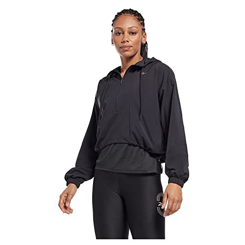 Reebok Damen Laufjacke Woven Night Black, L, Night Black, 42 von Reebok