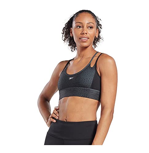 Reebok Damen Modern Safari Poly Sport-BH, Schwarz, L Reebok Damen Modern Safari Poly Sport-BH, Schwarz, L von Reebok