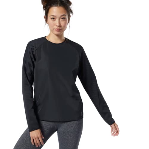 Reebok Damen Os Thermowarm Crew Sweatshirt, Schwarz, S von Reebok