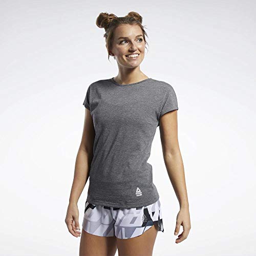 Reebok Damen Rc Activchill + Cotton Tee Kurzärmeliges T-Shirt, schwarz, XS Reebok Damen Rc Activchill + Cotton Tee Kurzärmeliges T-Shirt, schwarz, XS von Reebok