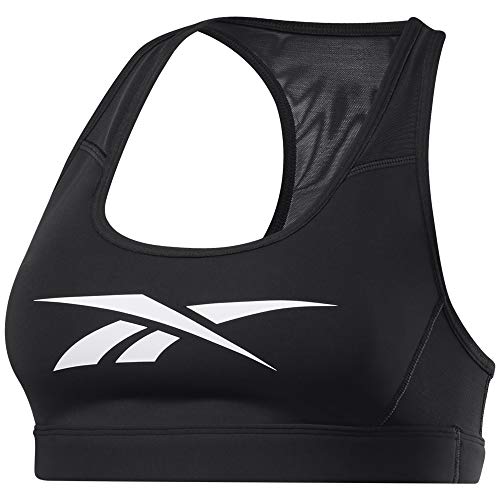 Reebok Damen S Hero Racer Pad Bra-Read Sport-BH, Schwarz, L Reebok Damen S Hero Racer Pad Bra-Read Sport-BH, Schwarz, L von Reebok