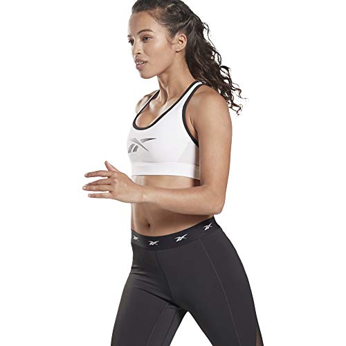 Reebok Damen S Hero Racer Pad Bra-Read Sport-BH, weiß, S Reebok Damen S Hero Racer Pad Bra-Read Sport-BH, weiß, S von Reebok
