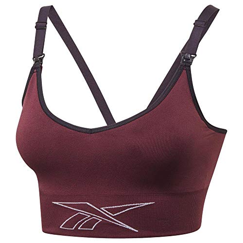 Reebok Damen S Maternity Bra Sport-BH, granatrot, XXS Reebok Damen S Maternity Bra Sport-BH, granatrot, XXS von Reebok