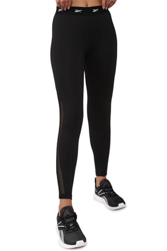Reebok Damen Sh Highrise Mesh Tight Netze, Schwarz, XS Reebok Damen Sh Highrise Mesh Tight Netze, Schwarz, XS von Reebok