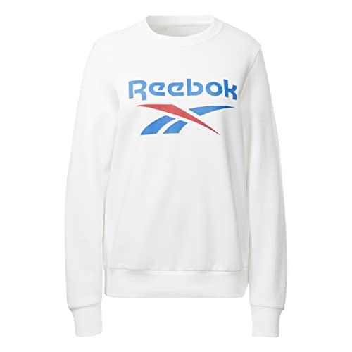 Reebok Damen-Sweatshirt mit großem Logo, Fleece, Rundhalsausschnitt Reebok Damen-Sweatshirt mit großem Logo, Fleece, Rundhalsausschnitt von Reebok