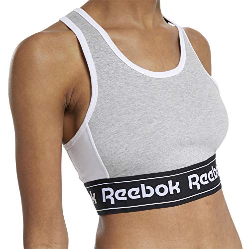 Reebok Damen TE Linear Logo Bralette Sport-BH, BRGRIN, XS Reebok Damen TE Linear Logo Bralette Sport-BH, BRGRIN, XS von Reebok