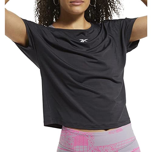 Reebok Damen TS AC Style Tee Unterhemd, Schwarz, L Reebok Damen TS AC Style Tee Unterhemd, Schwarz, L von Reebok