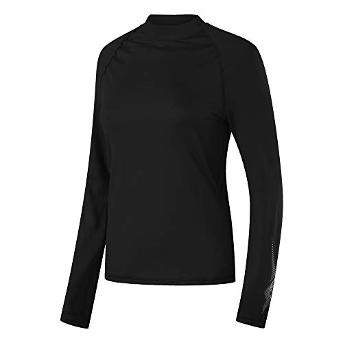 Reebok Damen Tw Bl Top Langärmliges Shirt, Black, M von Reebok