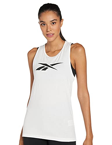 Reebok Damen Te Graphic Vector Tank, White, 2XS Reebok Damen Te Graphic Vector Tank, White, 2XS von Reebok