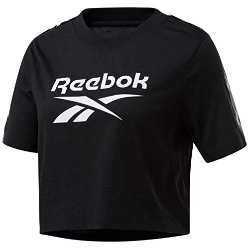 Reebok Damen Te Tape Pack Tee T-Shirt, Schwarz, XS Reebok Damen Te Tape Pack Tee T-Shirt, Schwarz, XS von Reebok