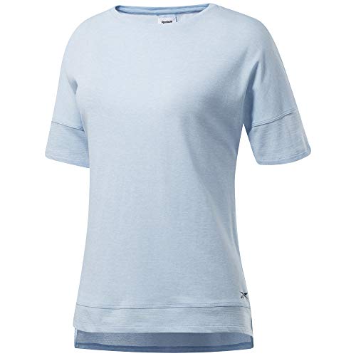 Reebok Damen Ts Ac+Cotton Tee Unterhemd, blau, L von Reebok