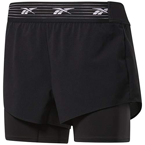 Reebok Damen Ts Epic Short 2 In 1, Black, GL2571, Gr. M von Reebok