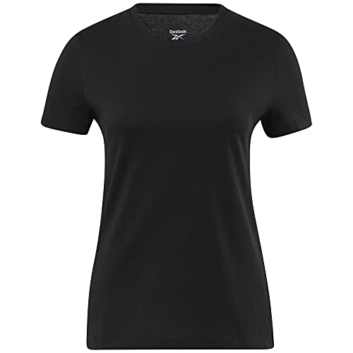 Reebok Damen Wor Comm Cotton Tee, Black, GR9476, Gr. M von Reebok