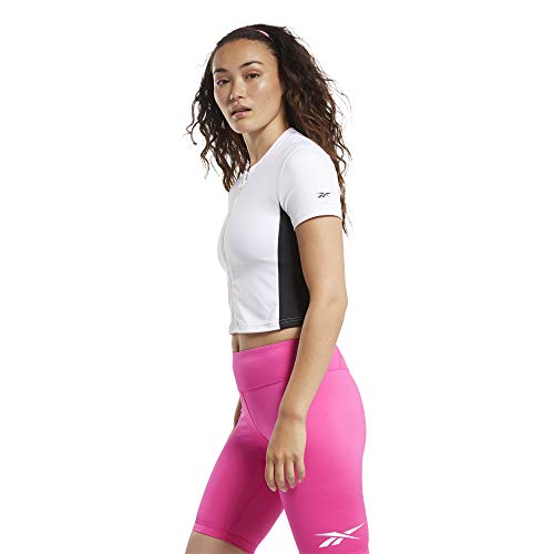 Reebok Damen Wor Myt Crop Unterhemd, weiß, XXS Reebok Damen Wor Myt Crop Unterhemd, weiß, XXS von Reebok