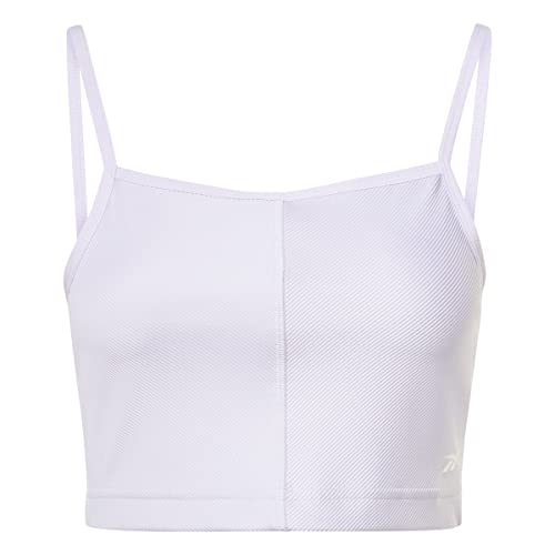 Reebok Damen Yoga Rib Crop Shirt, Gelb, M/S, gelb, X-Large von Reebok