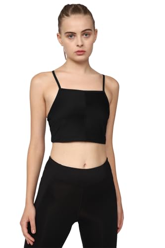 Reebok Damen Yoga Rib Crop Shirt, Schwarz, M Reebok Damen Yoga Rib Crop Shirt, Schwarz, M von Reebok