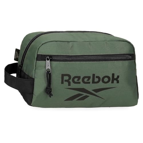 Reebok Darwin Kulturbeutel mit Zwei Fächern, anpassbar, Grün, 25 x 15 x 10 cm, Polyester, von Joumma Bags, grün, Talla única, Kosmetiktasche mit Zwei Fächern, anpassbar Reebok Darwin Kulturbeutel mit Zwei Fächern, anpassbar, Grün, 25 x 15 x 10 cm, Polyester, von Joumma Bags, grün, Talla única, Kosmetiktasche mit Zwei Fächern, anpassbar von Reebok