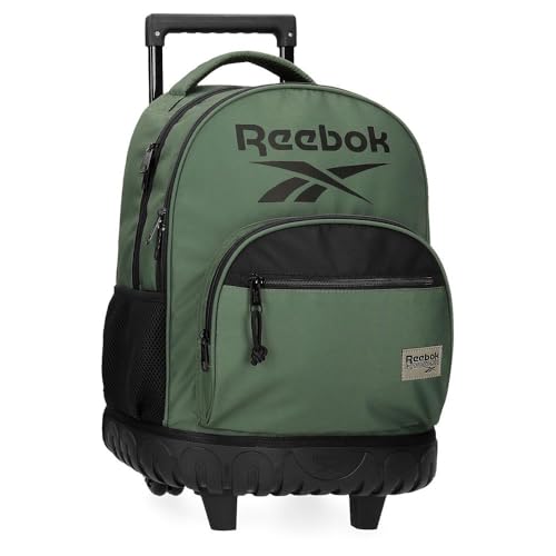 Reebok Darwin Schulrucksack, Grün, 32 x 43 x 21 cm, Polyester, von Joumma Bags, grün, Talla única, Schulrucksack von Reebok