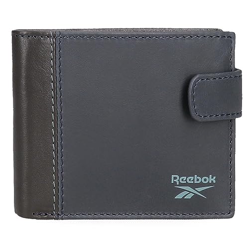 Reebok Division Horizontale Geldbörse mit Klickverschluss, Blau, 11 x 8,5 x 1 cm, Leder, blau, Talla única, Horizontale Brieftasche mit Klickverschluss Reebok Division Horizontale Geldbörse mit Klickverschluss, Blau, 11 x 8,5 x 1 cm, Leder, blau, Talla única, Horizontale Brieftasche mit Klickverschluss von Reebok