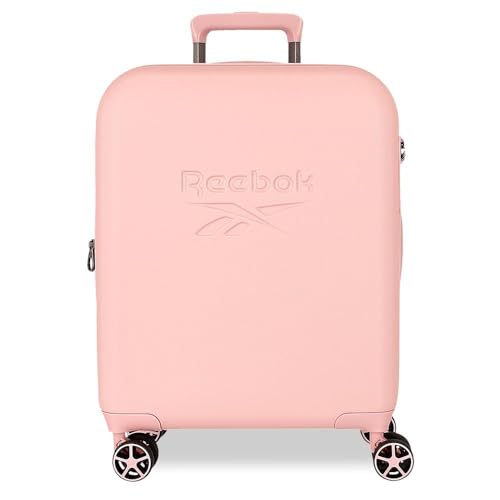 Reebok Franklin Kabinenkoffer, Rosa, 40 x 55 x 20 cm, ABS, Verschluss TSA 37L, 2,78 kg, 4 Doppelräder, Handgepäck, von Joumma Bags, Rosa, Kabinenkoffer von Reebok