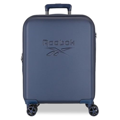 Reebok Franklin Kabinenkoffer, blau, 40 x 55 x 20 cm, Harter ABS-Kunststoff, Verschluss TSA 37L, 2,78 kg, 4 Doppelräder, Handgepäck, von Joumma Bags, blau, Kabinenkoffer von Reebok