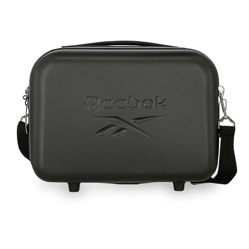 Reebok Franklin Kulturbeutel, anpassbar, Schwarz, 29 x 21 x 15 cm, Harter ABS-Kunststoff, 9,14 l, 0,8 kg, Schwarz, Kulturbeutel, anpassbar von Reebok