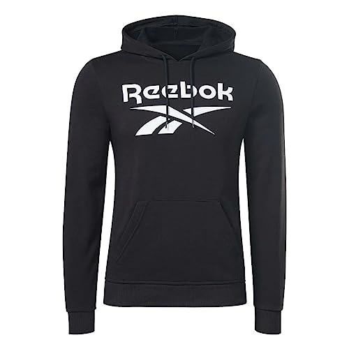 Reebok Herren Big Logo Langarm Sweatshirt, Schwarz, L, Schwarz, L von Reebok