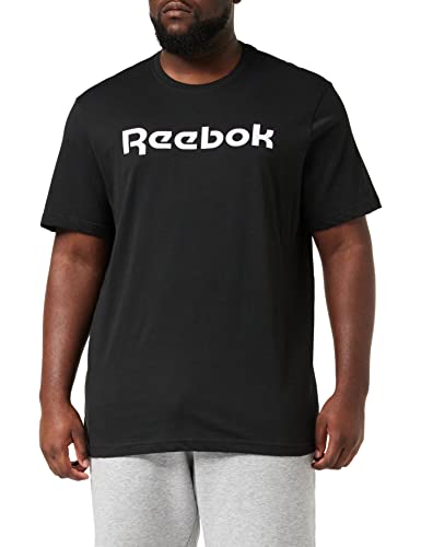 Reebok Herren Gs Linear Read Tee, Black/White, GJ0136, Gr. XL von Reebok