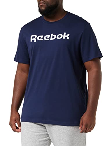 Reebok Herren Gs Linear Read Tee, Vecnav/White, GN5378, Gr. S von Reebok