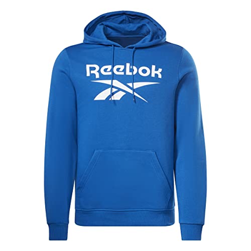 Reebok Herren Identity Fleece Stacked Logo Pullover Langarm Graphic Sweatshirt von Reebok