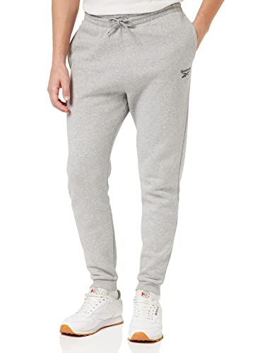 Reebok Herren Identity Left Leg Sweatpants, Grau, XL von Reebok