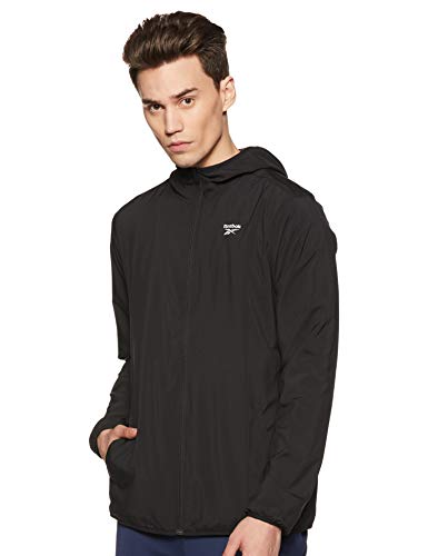 Reebok Herren LIGHT JACKET Te Woven Jacket, Black, FP9172, S Reebok Herren LIGHT JACKET Te Woven Jacket, Black, FP9172, S von Reebok