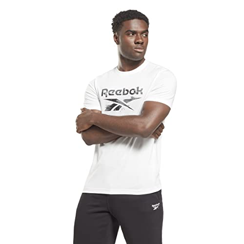 Reebok Herren Modern Camo T-Shirt, Weiß, 2XL, weiß, XL von Reebok